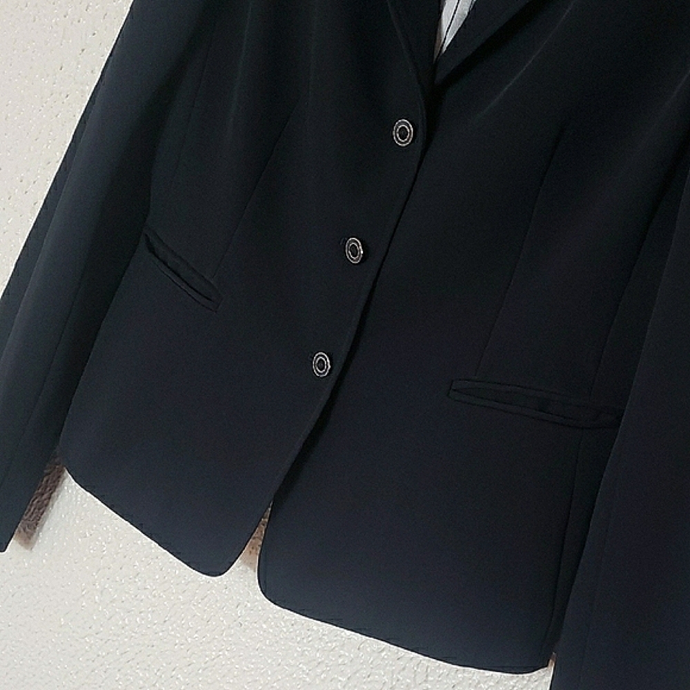 Tahari Navy Blue Button Up Blazer Professional Classic Modern Formal Womens Sz 4 - Picture 5 of 10